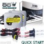 55W QUICK START Slim HID Xenon Headlight Conversion Kit H11 High Power 5K 8K 6K