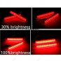 2x Rear Bumper Reflector Tail Stop Brake Light For Toyota Prius 11-15 Waterproof