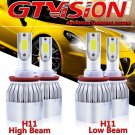 H11+H11 Combo Kit 2600W LED Car Headlight Bulb Hi Low Beam For Chevrolet Impala