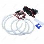 4x Bright White Headlight SMD Angel Eye Halo Ring For BMW E53 X5 127mmX2ï¼159mmX2