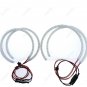 4x Bright White Headlight SMD Angel Eye Halo Ring For BMW E53 X5 127mmX2ï¼159mmX2