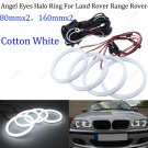 4PCS Cotton Halo Rings LED Angel Eyes Devil Demon DRL For Land Rover 100mm+126mm