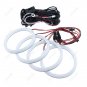 For Ford Focus MK II 04-08 Cotton White LED Angel Eye Halo Rings Kit 110mm+131mm