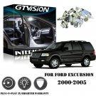 12Pcs Bright White LED Interior Light Package Kit For Ford Excursion 2000-2005