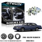 White Interior + License Plate LED Light Package Kit For 2003-2011 Grand Marquis