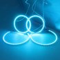 4Pcs For 2008-2015 Mitsubishi Lancer Evo X RGB LED Cotton Angel Eyes Halo Rings