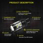 50W High Power Back Up Reverse Lights 7443 7440 Cree LED 6000K Super White Bulbs