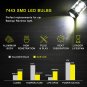 50W High Power Back Up Reverse Lights 7443 7440 Cree LED 6000K Super White Bulbs