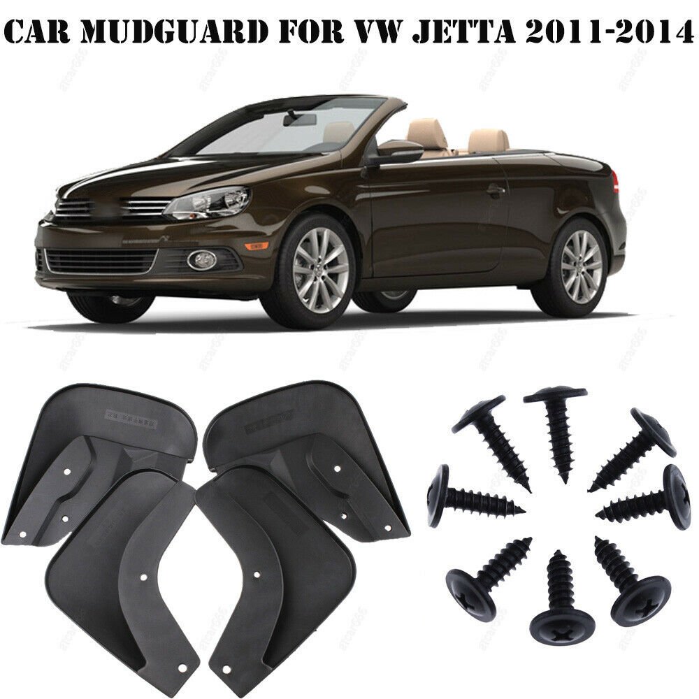 4x Mud Flaps Splash Guards Fender Mudguard For VW Volkswagen Jetta Mk6 2011-2014