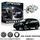10Pcs Bright White LED Lights Interior Package Kit For 1998-2017 Subaru Forester