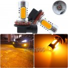 2x High Power 11W Bright Yellow H11 H8 CREE COB LED Bulbs For Car DRL Fog Lights