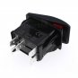Autos Waterproof Rear Light 5-Pin Red LED Rocker Switch + Wiring Harness 40AMP