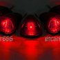 Smoke Cab Roof Running Marker Light + 5X RED LED For Ford F-250 F-350 Super Duty