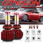 2Pcs 4-Side LED Headlight Kit H11 6000K 1800W Low Beam for GMC Acadia 2007-2012