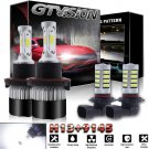 H13 LED Headlight HI/LO Beams + Fog Lights Kit for 05-14 Ford F-150 F-250 F-350