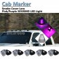 5x Pink Purple 5050 LED Smoke Roof Cab Marker Light Kit for 99-16 Ford E/F Truck