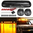 3pcs 30x Amber LED Clear Cab Marker Lights for 02-07 Chevy Silverado GMC Sierra