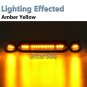 3pcs 30x Amber LED Clear Cab Marker Lights for 02-07 Chevy Silverado GMC Sierra