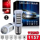 2x 92SMD 1157 BAY15D Red Super Bright Tail Stop Brake Light LED Bulbs High Power