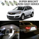 For Chevy Traverse 09-16 Xenon White LED Interior Kit + License Plate Light 16PC