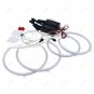 4x 127.5mmx2+158mmx2 LED Angel Eyes Halo Rings Light White For BMW E53 X5 99-04
