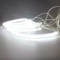 4x 127.5mmx2+158mmx2 LED Angel Eyes Halo Rings Light White For BMW E53 X5 99-04