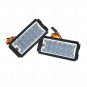 2Pcs For Fiat 500 + Cabriolet LED SMD License Plate Light Number Plate Light 12V