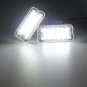 2Pcs For Fiat 500 + Cabriolet LED SMD License Plate Light Number Plate Light 12V