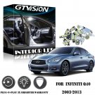 21X LED Package - Interior + License + Vanity + Reverse for Infiniti G35 G37 Q40