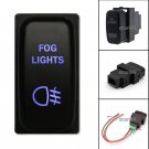 FOG LIGHTS ON-OFF Blue LED Push Switch For Mitsubishi Pajero Triton Galant 12V