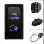 FOG LIGHTS ON-OFF Blue LED Push Switch For Mitsubishi Pajero Triton Galant 12V