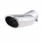 1x Chrome Stainless Steel Rear Exhaust Tail Muffler Pipe For Honda CR-V 2012-17