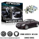 11Pcs Bright White 6K Kit LED Interior Car Lights Kit For 2002-2005 Lexus SC430