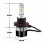 H13 LED Headlight Bulbs Hi/Low + 9145 H10 Fog Lights for 2005-16 Ford F250 F350
