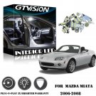 11Pcs Bright White LED Lights Interior Package Kit Fit 2006-2008 Mazda Miata MX5