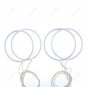 4Pcs 120mm Red CCFL Angel Eye Halo Ring Light LED Headlight For BMW E30 E32 E34