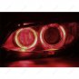 4Pcs 120mm Red CCFL Angel Eye Halo Ring Light LED Headlight For BMW E30 E32 E34