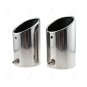 2Pcs For VW Passat/CC/EOS Chrome Stainless Steel Exhaust Tail Muffler Tip Pipe
