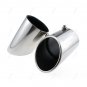 2Pcs For VW Passat/CC/EOS Chrome Stainless Steel Exhaust Tail Muffler Tip Pipe