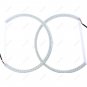 4x 127.5mmx2+158mmx2 LED Angel Eyes Halo Rings White Amber For BMW E53 X5 99-04