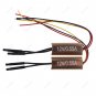 4x 127.5mmx2+158mmx2 LED Angel Eyes Halo Rings White Amber For BMW E53 X5 99-04