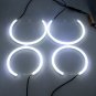 4x 127.5mmx2+158mmx2 LED Angel Eyes Halo Rings White Amber For BMW E53 X5 99-04