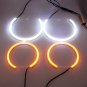 4x 127.5mmx2+158mmx2 LED Angel Eyes Halo Rings White Amber For BMW E53 X5 99-04