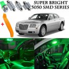 18 x Ultra Green Interior LED Lights Kit + TOOL For 2005 - 2010 Chrysler 300