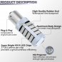 2X Red 1156 5007 7506 BA15S 92SMD High Power LED Projector Tail Brake Light Bulb