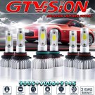 9005 9006 9145 LED Headlight + Fog Light For GMC Sierra 1500 2500 3500 2003-2006