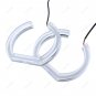 4Pcs 120mm+128mm For BMW F30 Crystal Angel Eye Halo Ring light Headlight White