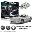 17x Bright White LED Interior Lights Package Kit For Chevrolet Corvette C6 05-13