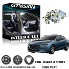 12Pcs Super White Car Interior LED Light Kit Package for 2009-2017 Mazda 3 Sport