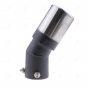 63mm Universal Grilled Blue Chrome Stainless Steel Exhaust Tail Muffler Tip Pipe